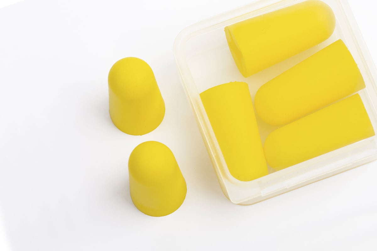 Box of ear plugs