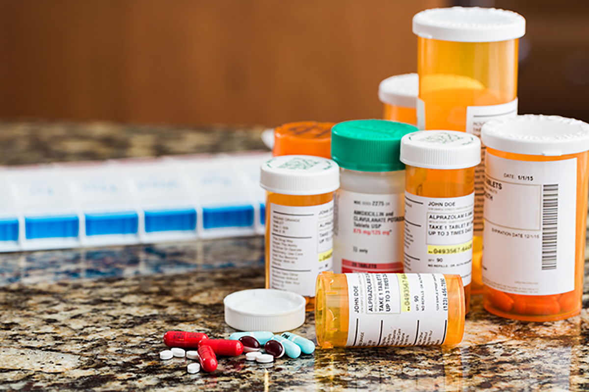 Selection of prescription bottles