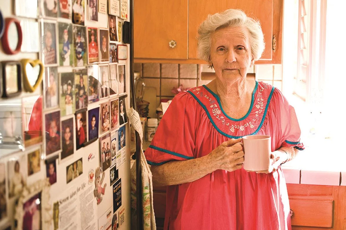 Senior in Kitchen